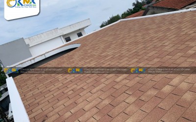 HOÀN THIỆN MÁI SỬ DỤNG NGÓI ERABITUM ĐỒNG PHẲNG  MÀU VÀNG CÁT TẠI HUẾ